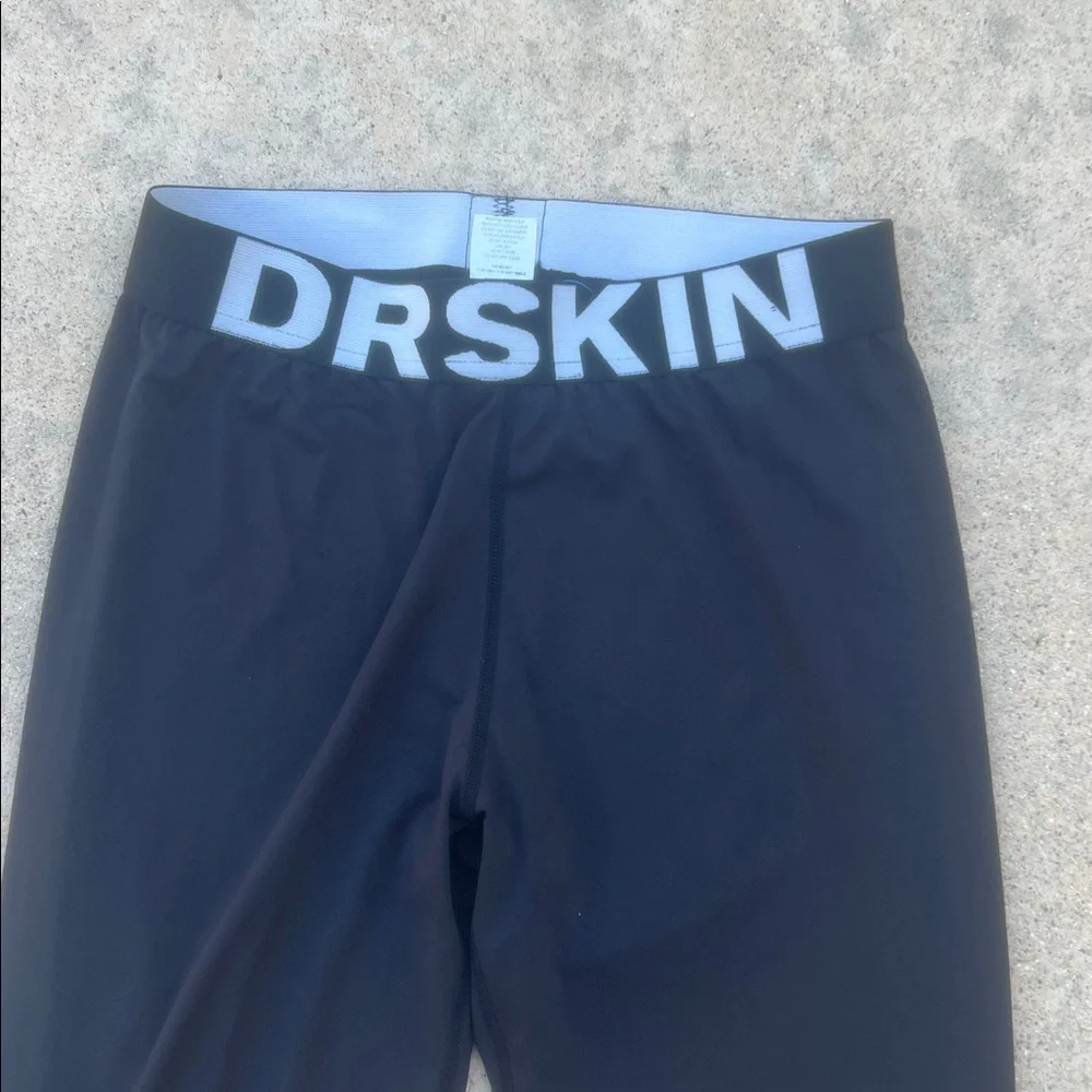 DR SKIN Men's Black Baselayer Workout Compression Tights Leggings Size M